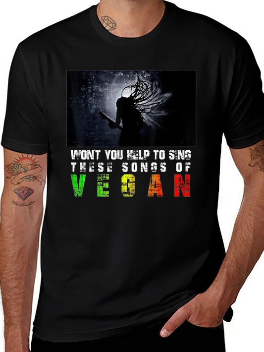 Vegan Music T-Shirt: Sing These Songs!