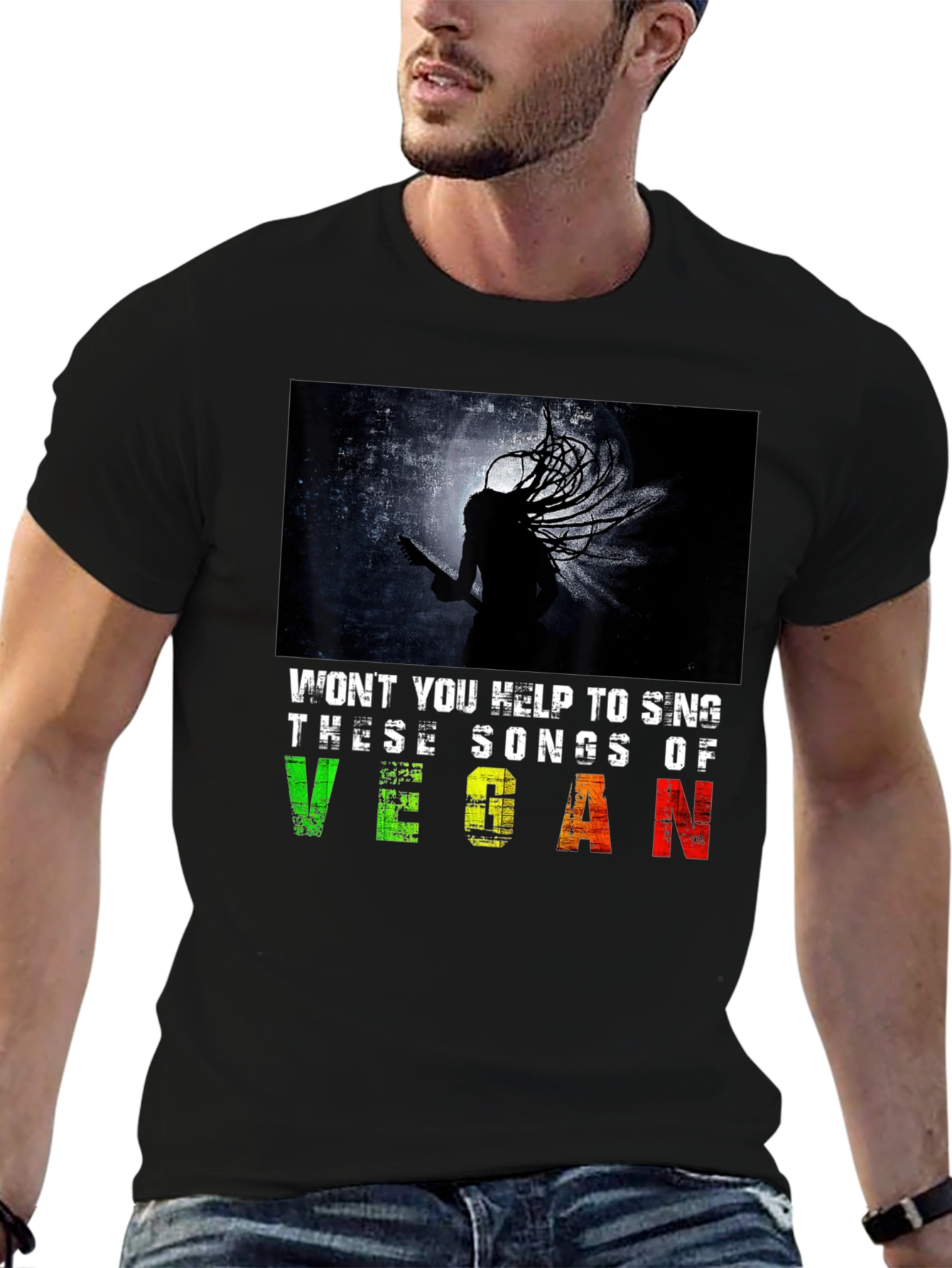 Vegan Music T-Shirt: Sing These Songs!