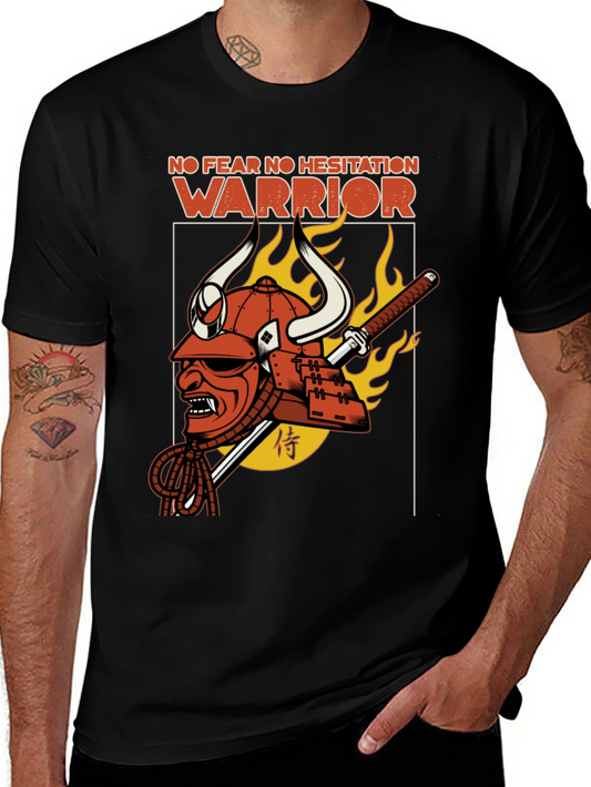 Samurai Warrior T-Shirt - No Fear No Hesitation