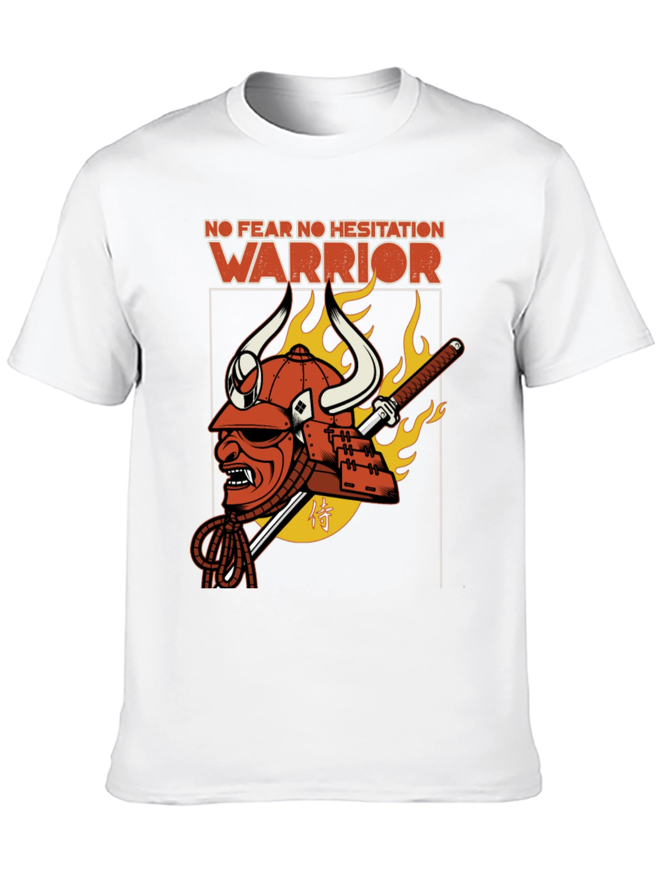 Samurai Warrior T-Shirt - No Fear No Hesitation
