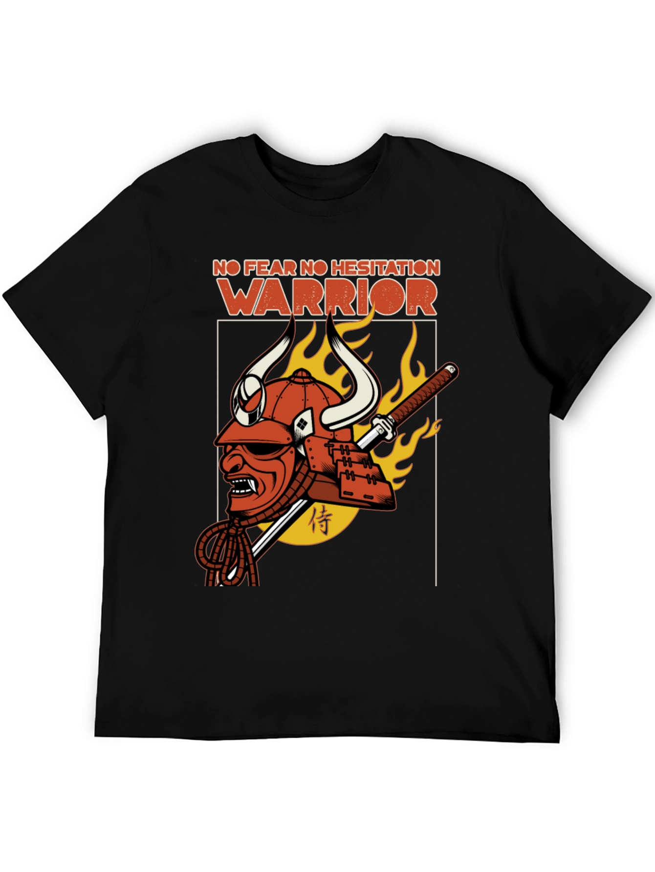 Samurai Warrior T-Shirt - No Fear No Hesitation