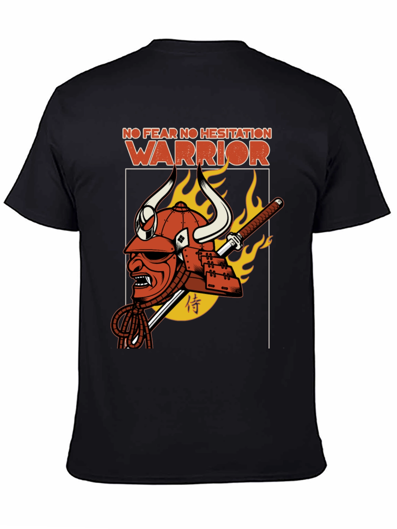 Samurai Warrior T-Shirt - No Fear No Hesitation