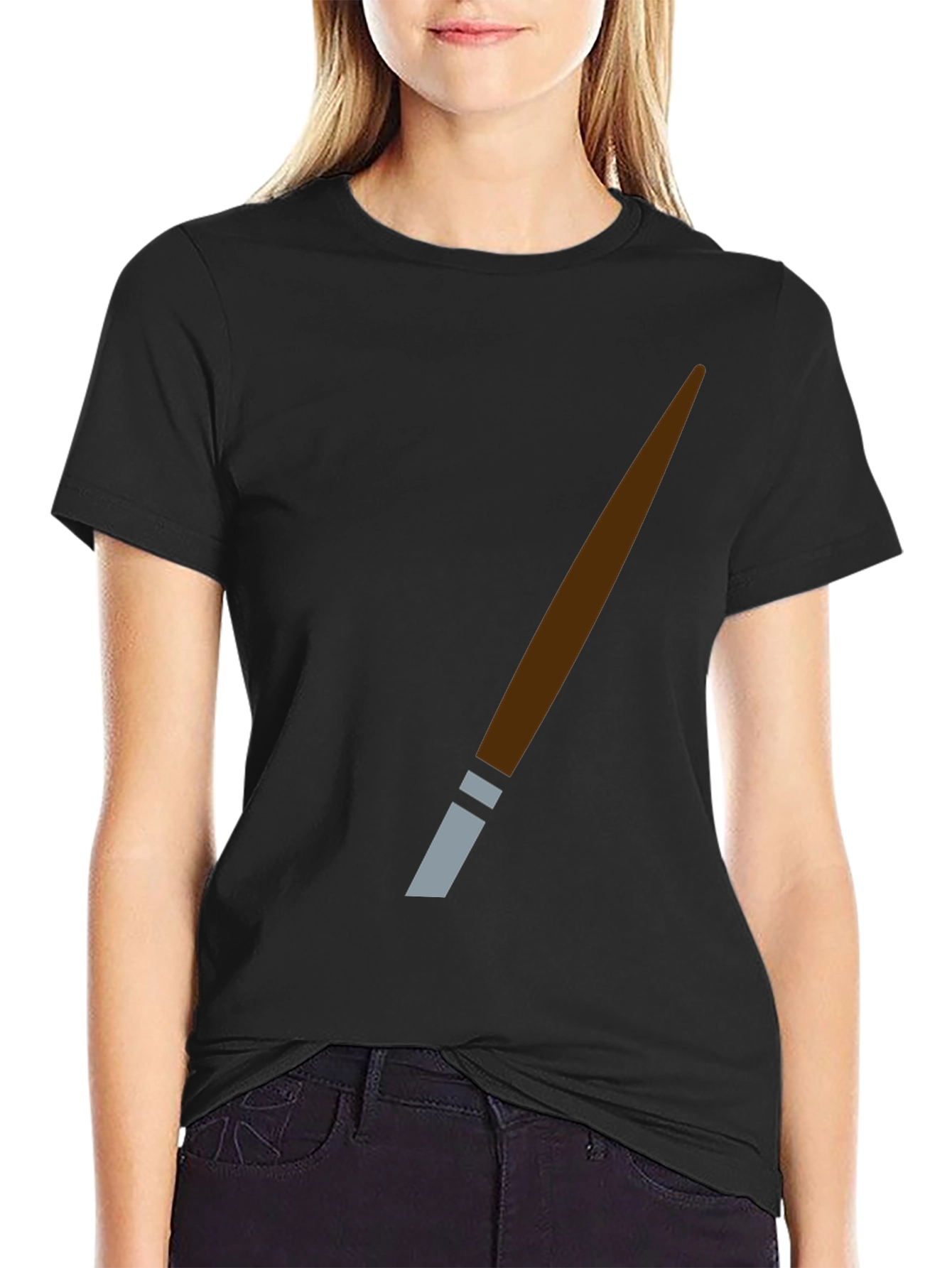 Novelty Brush Stroke T-Shirt - Artsy Graphic Tee