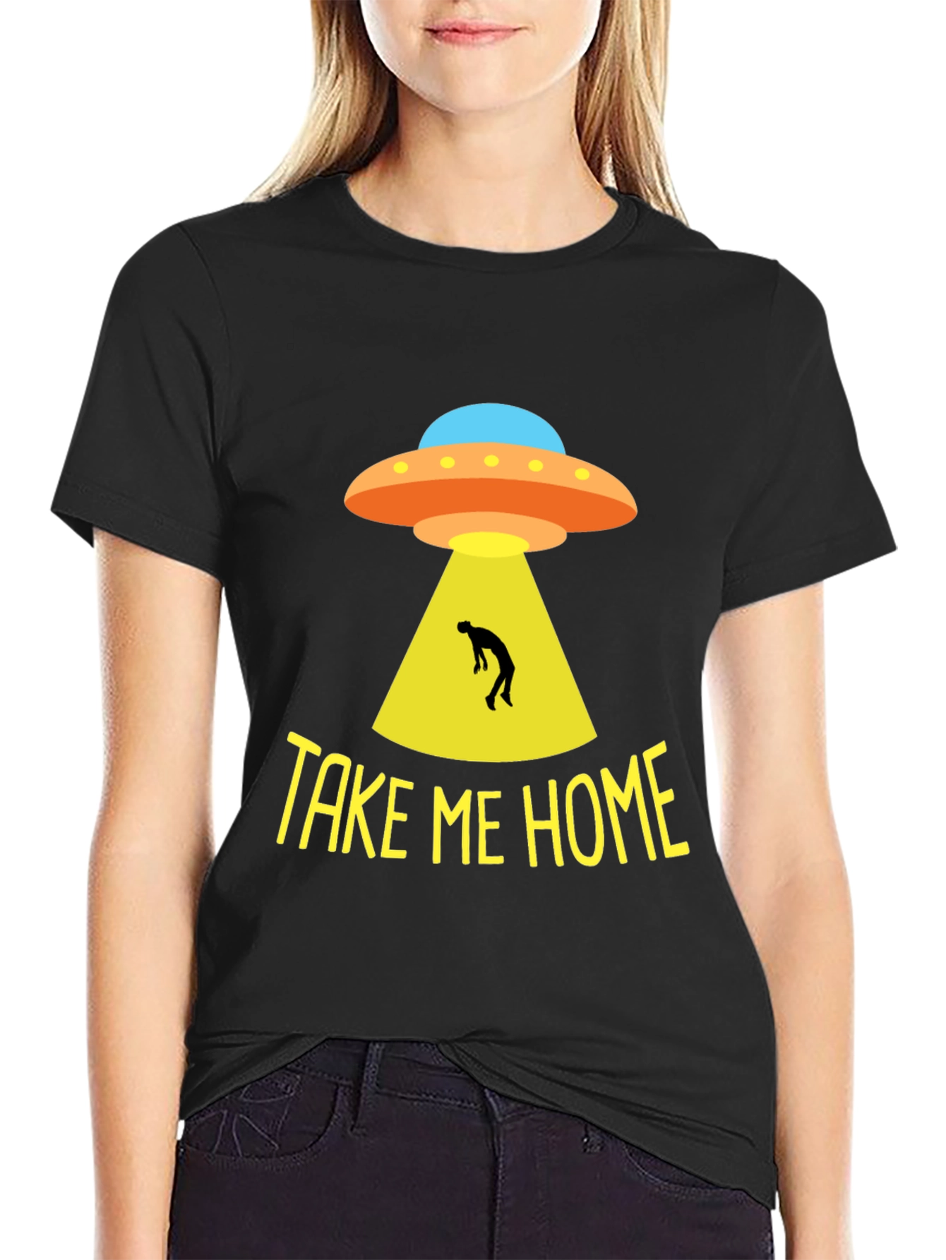 Take Me Home UFO T-Shirt - Alien Abduction Tee