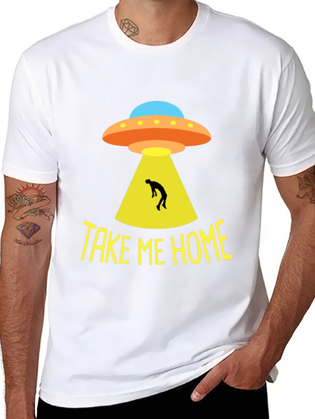Take Me Home UFO T-Shirt - Alien Abduction Tee