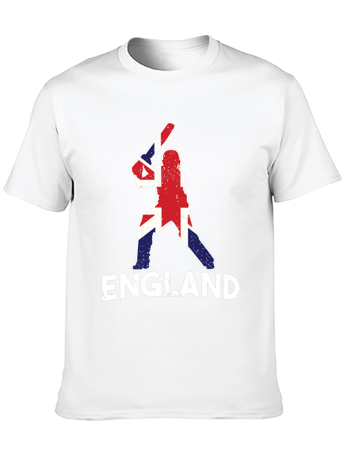 England Cricket T-Shirt - Union Jack Batter Design