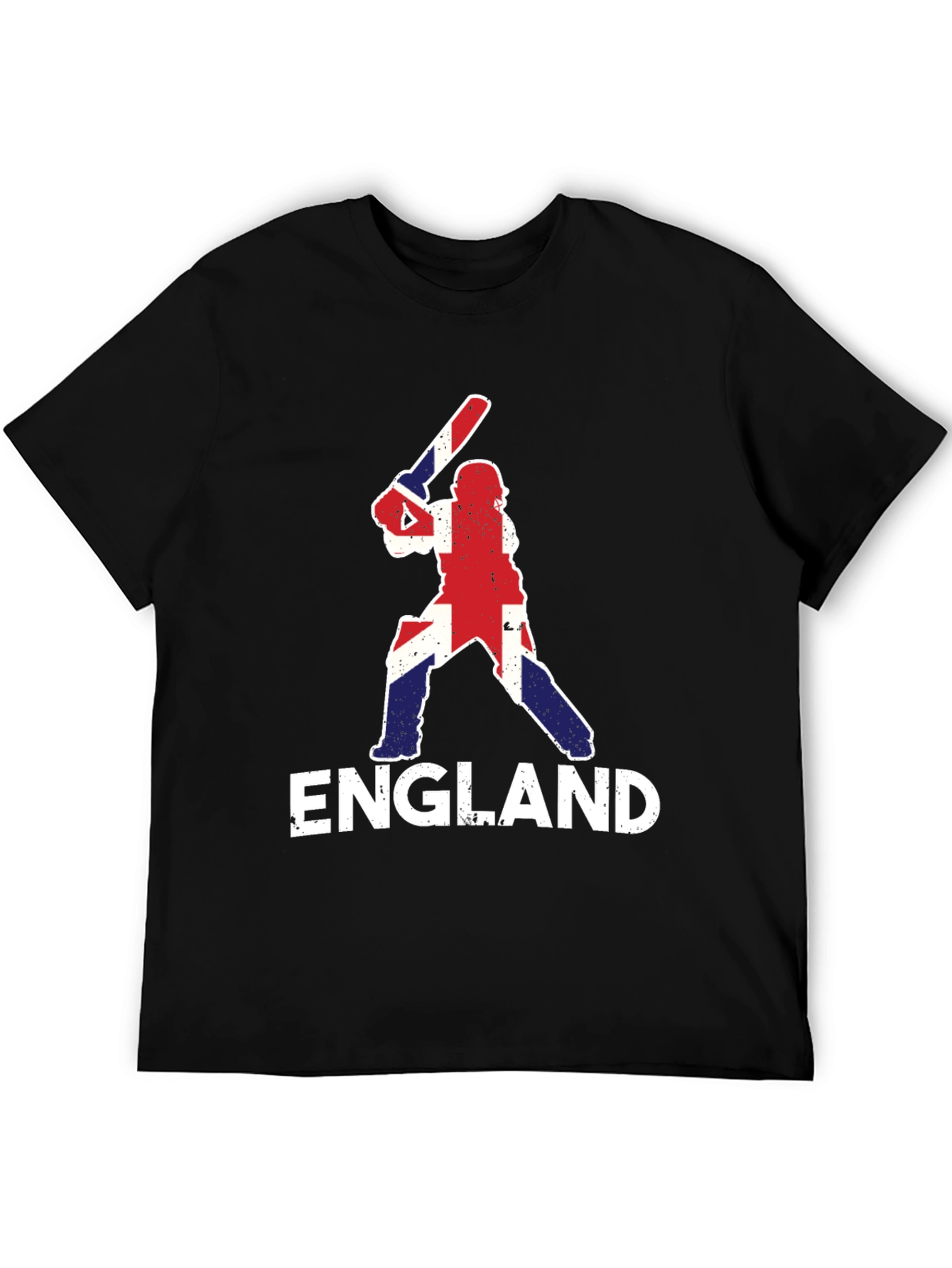 England Cricket T-Shirt - Union Jack Batter Design