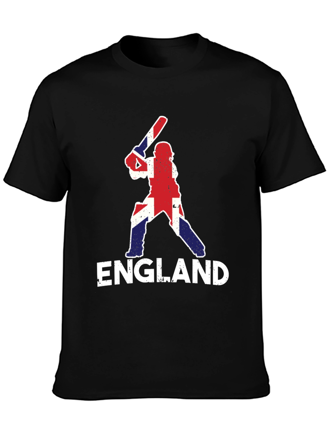 England Cricket T-Shirt - Union Jack Batter Design