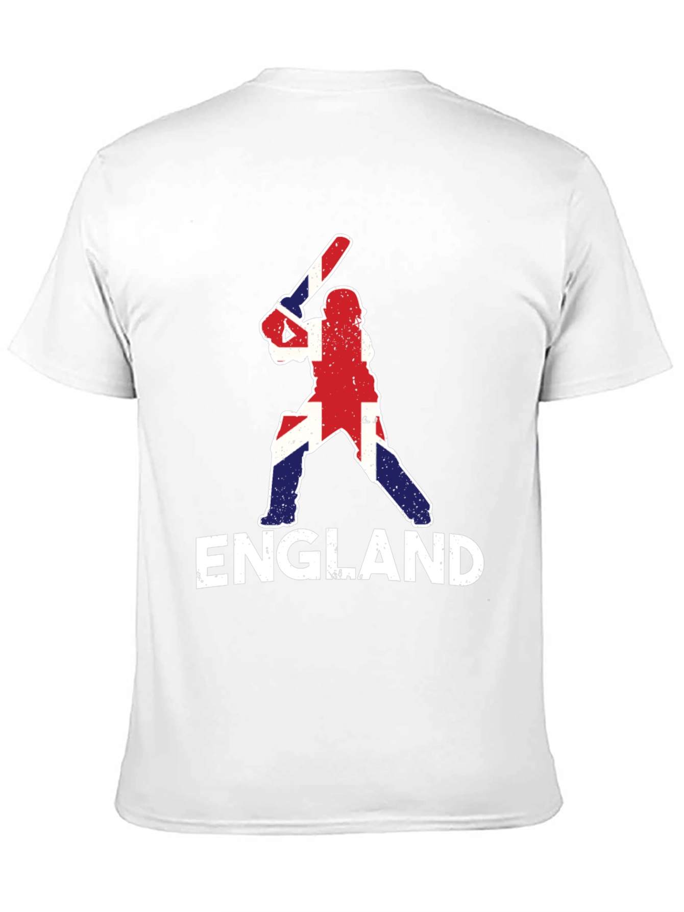 England Cricket T-Shirt - Union Jack Batter Design
