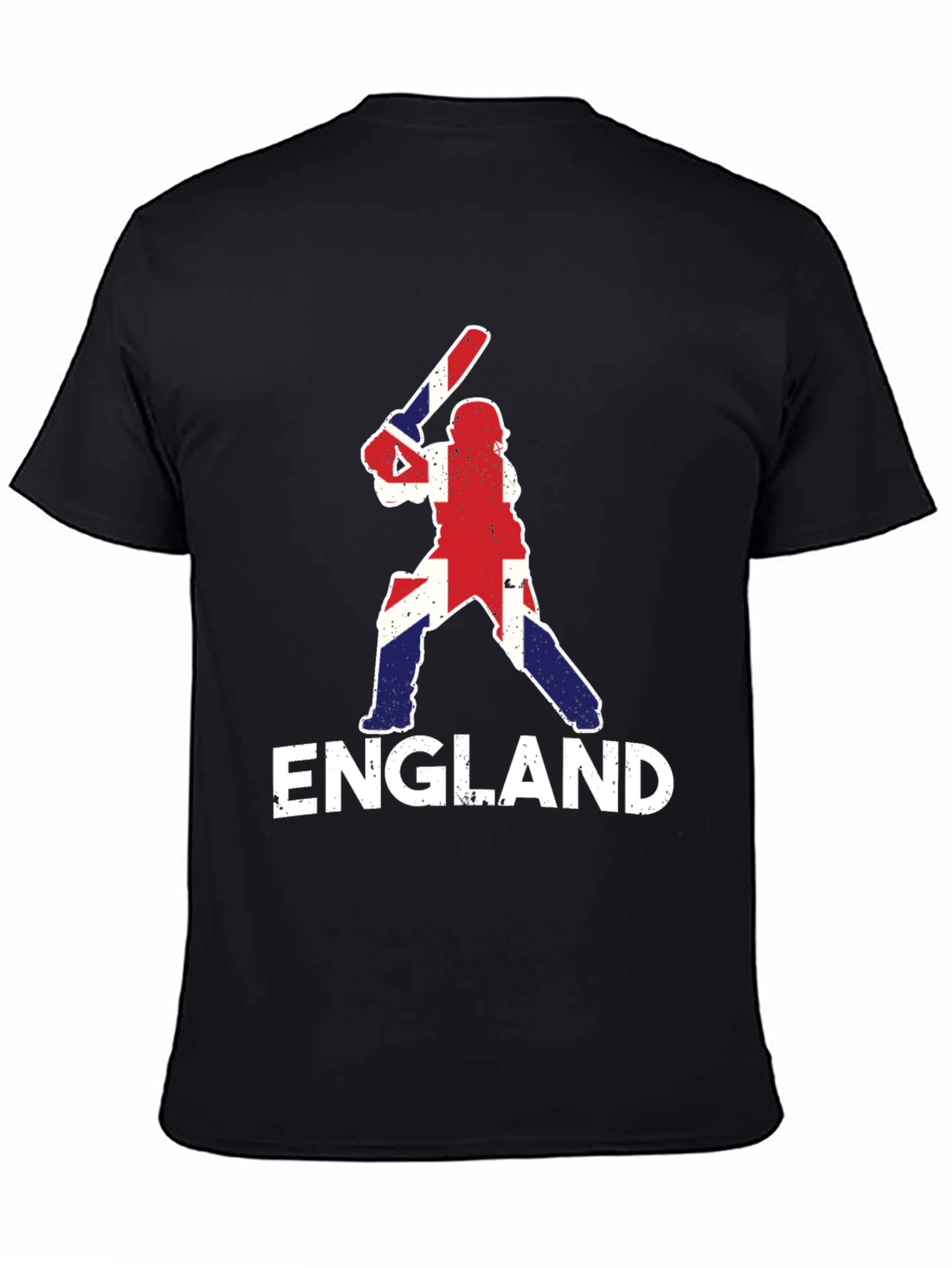 England Cricket T-Shirt - Union Jack Batter Design