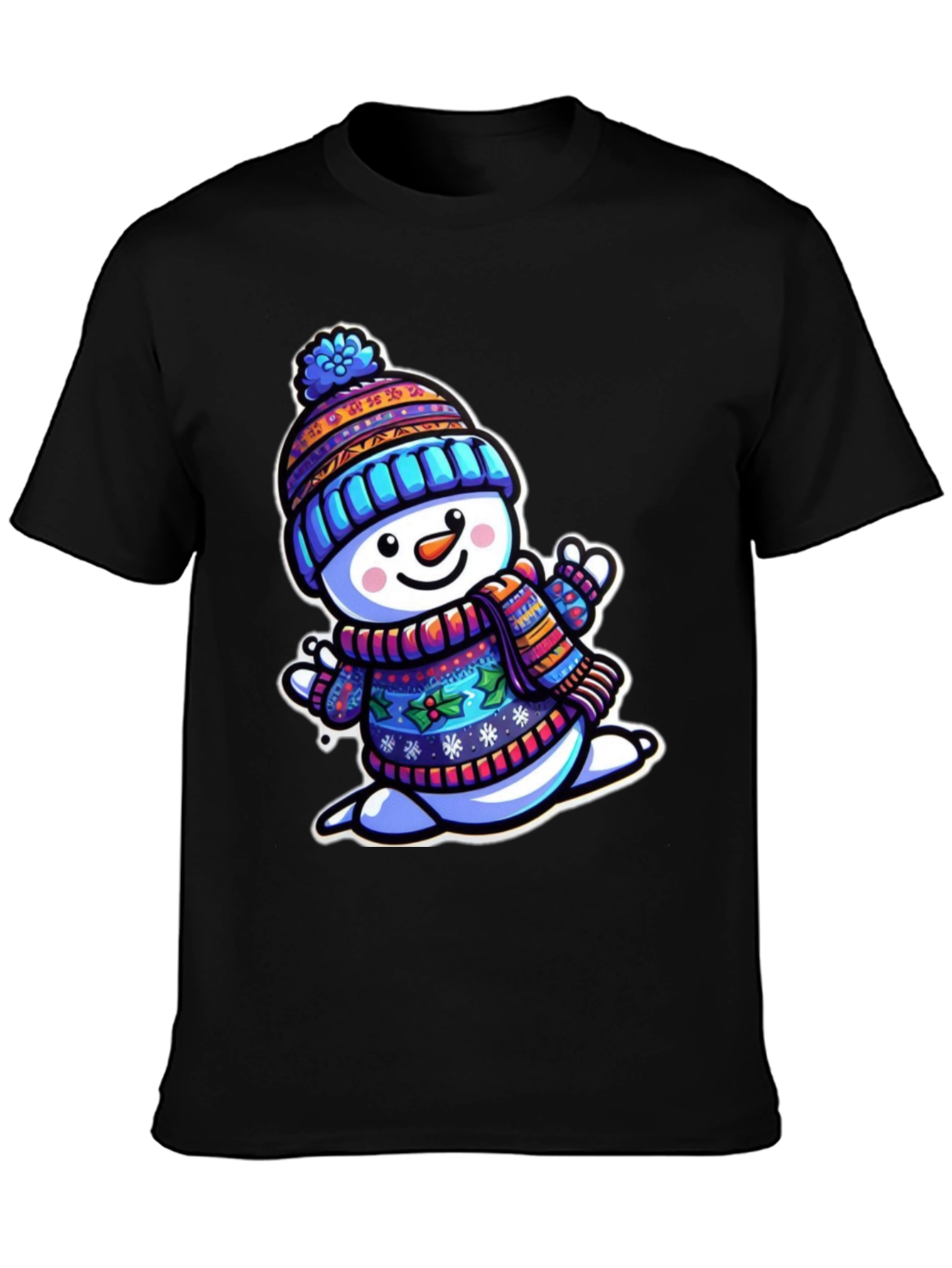 Festive Snowman Graphic Tee