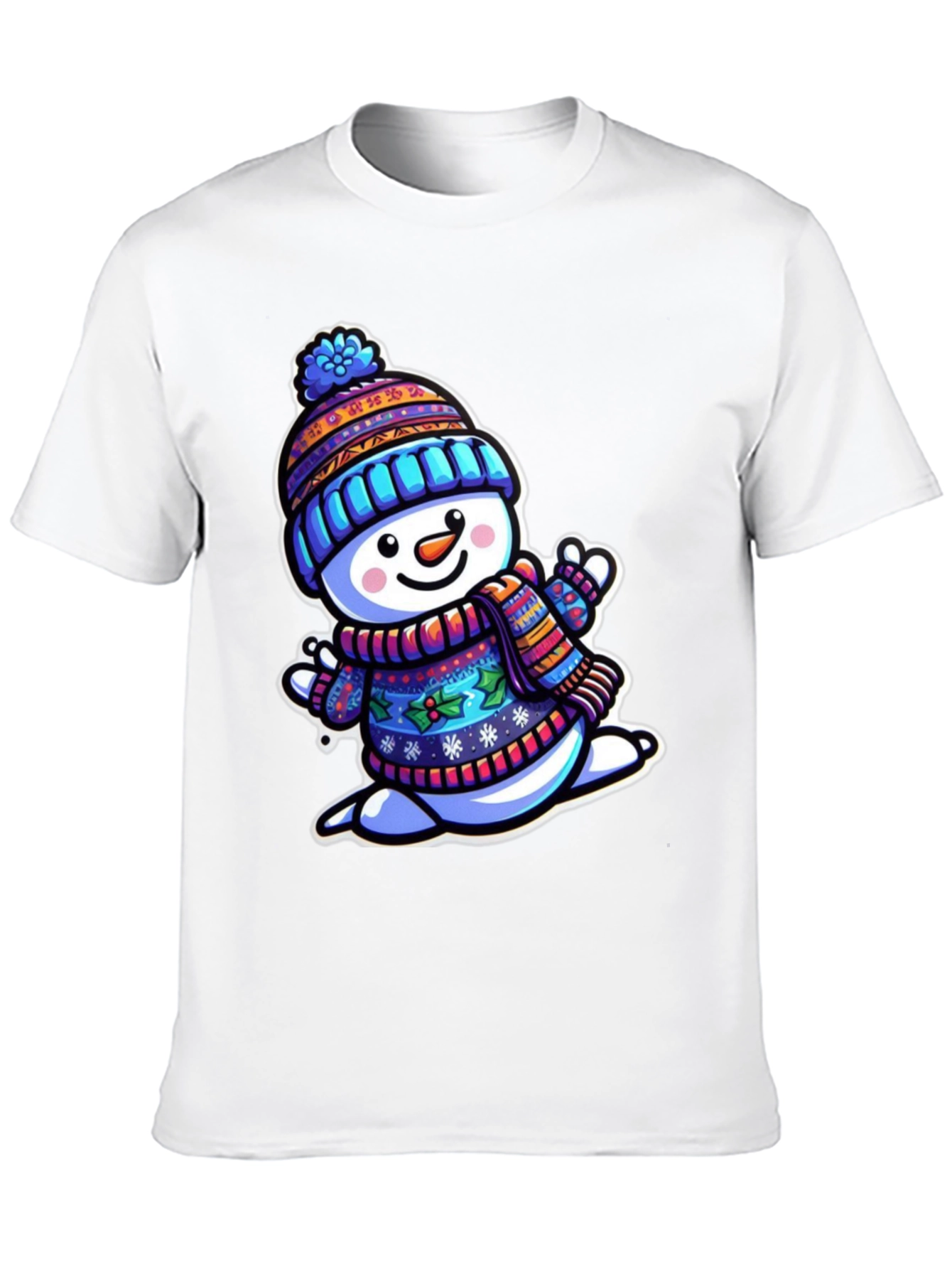 Festive Snowman Graphic Tee