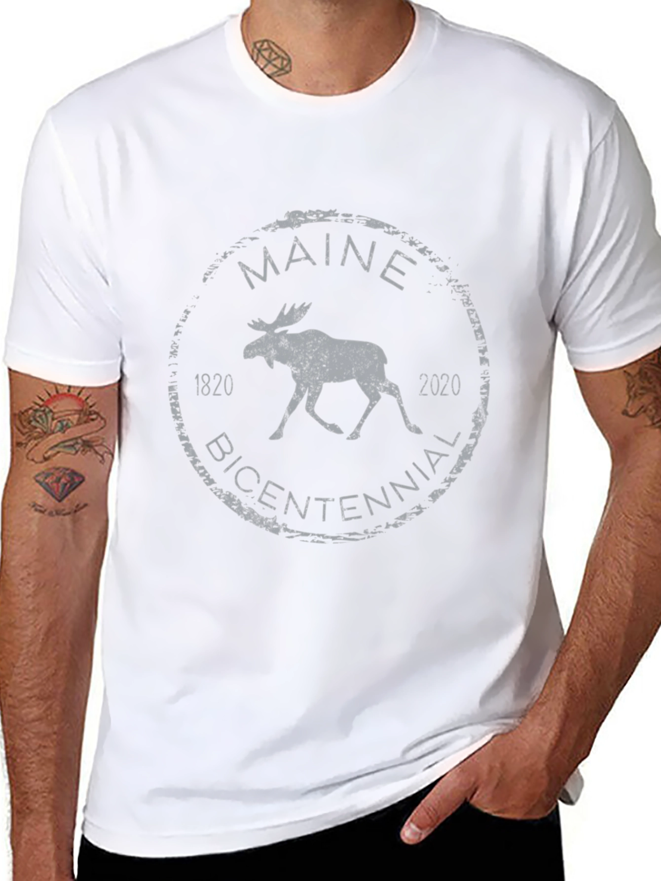 Maine Bicentennial Moose T-Shirt