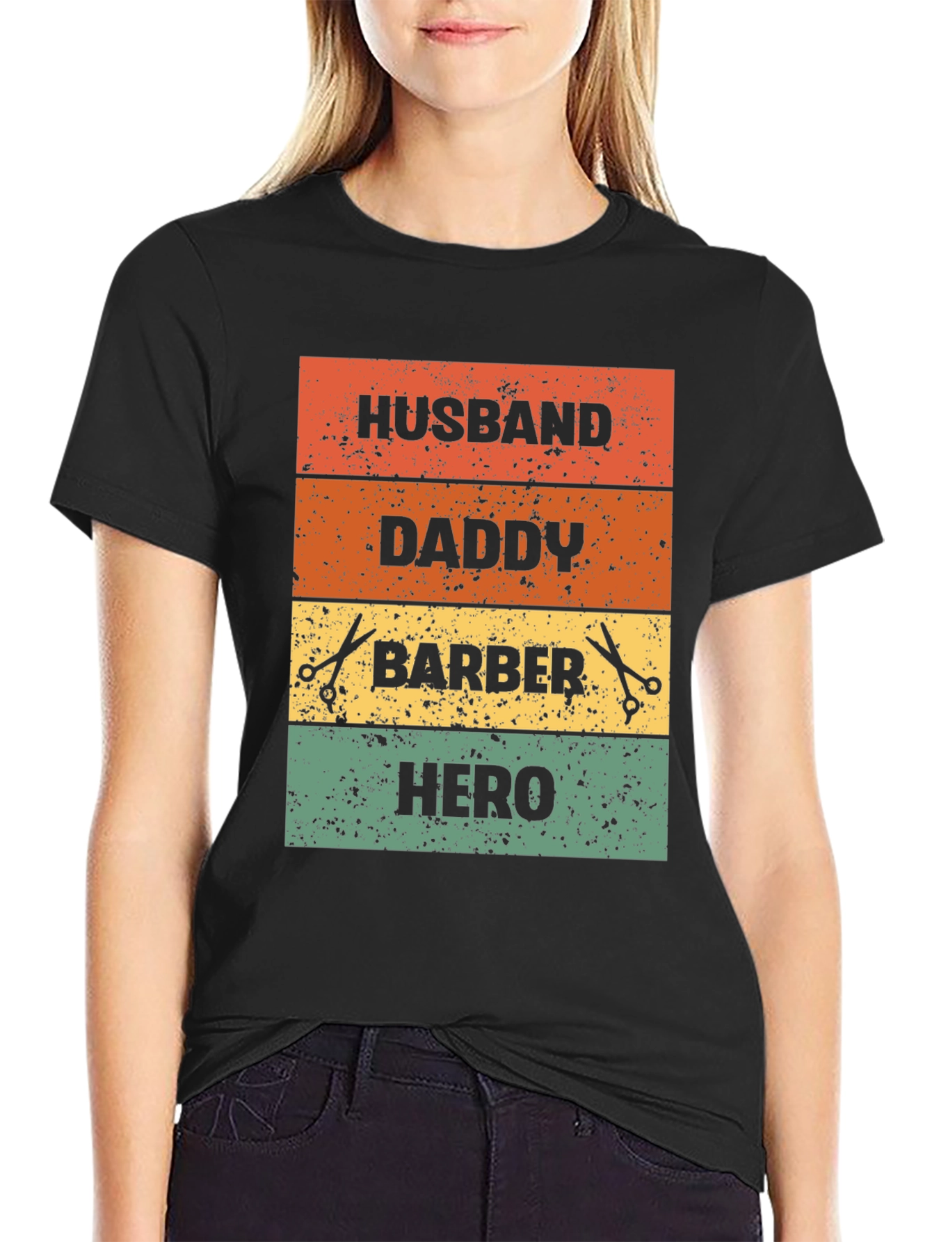 Husband Daddy Barber Hero T-Shirt
