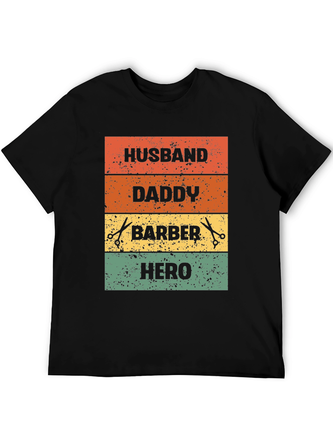 Husband Daddy Barber Hero T-Shirt