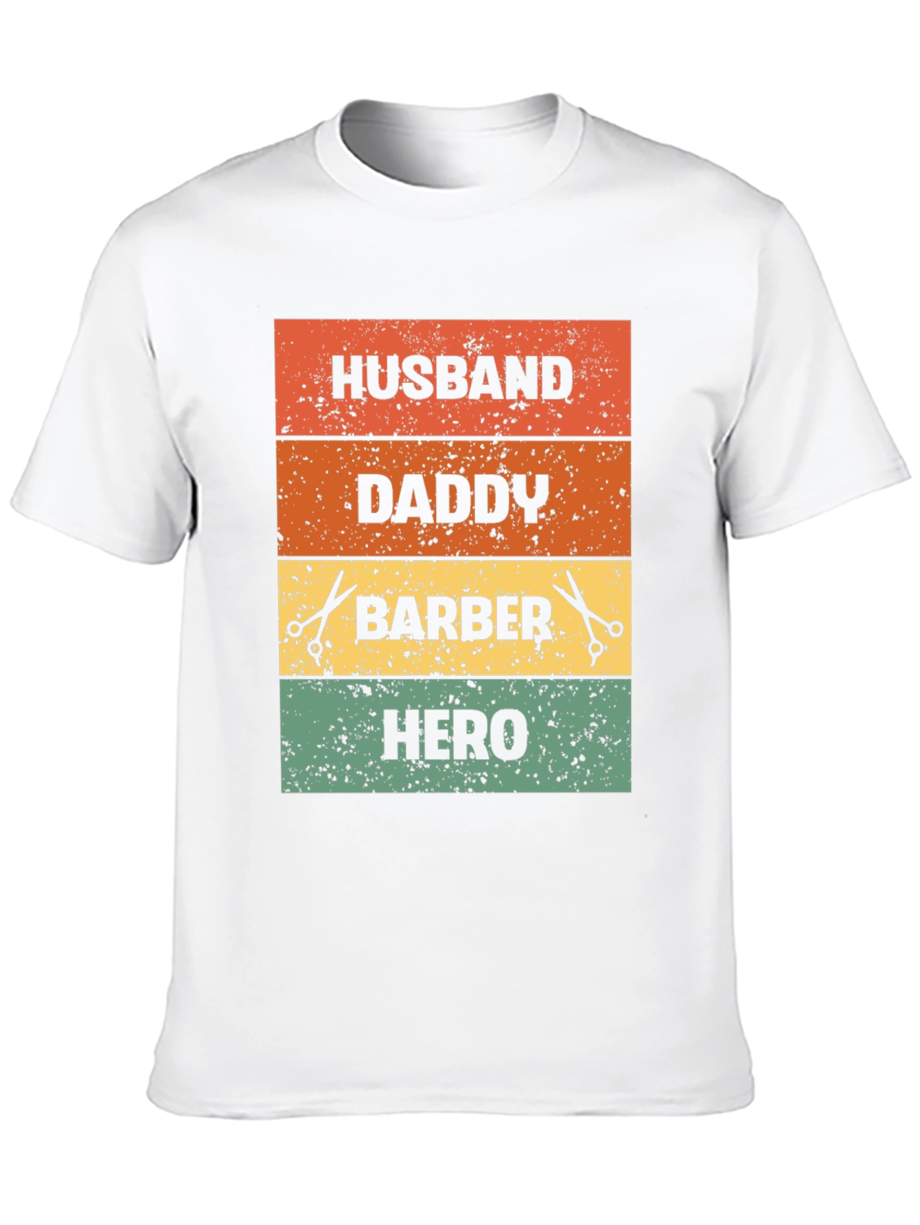 Husband Daddy Barber Hero T-Shirt