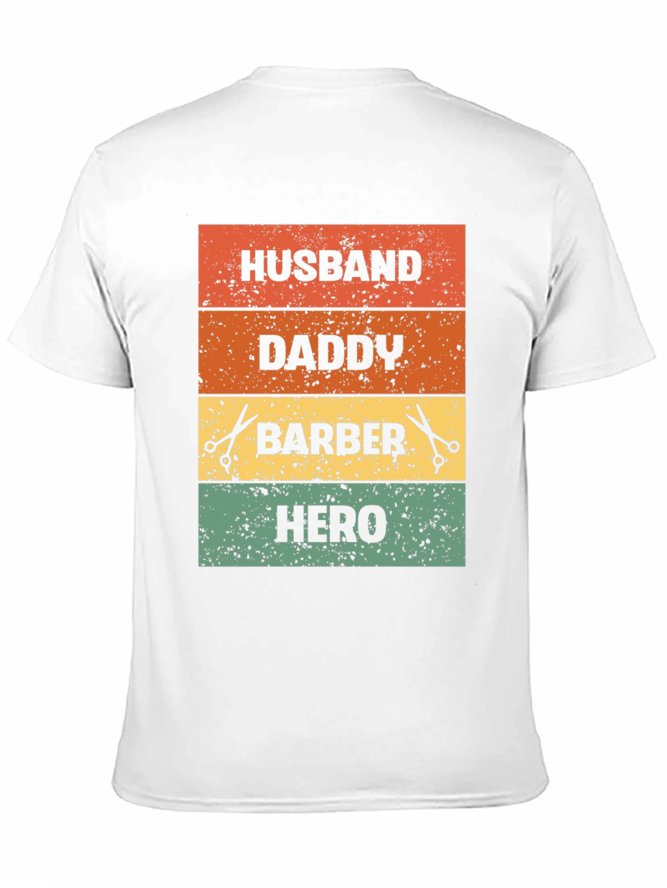 Husband Daddy Barber Hero T-Shirt
