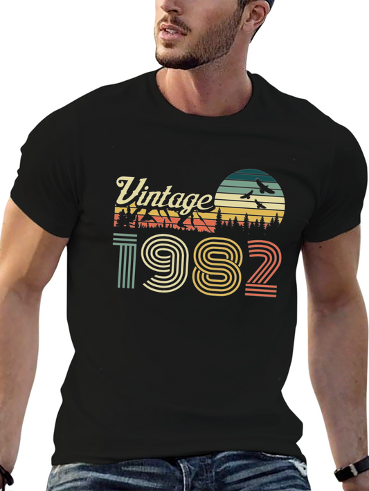 Vintage 1982 Graphic Tee - Retro Style