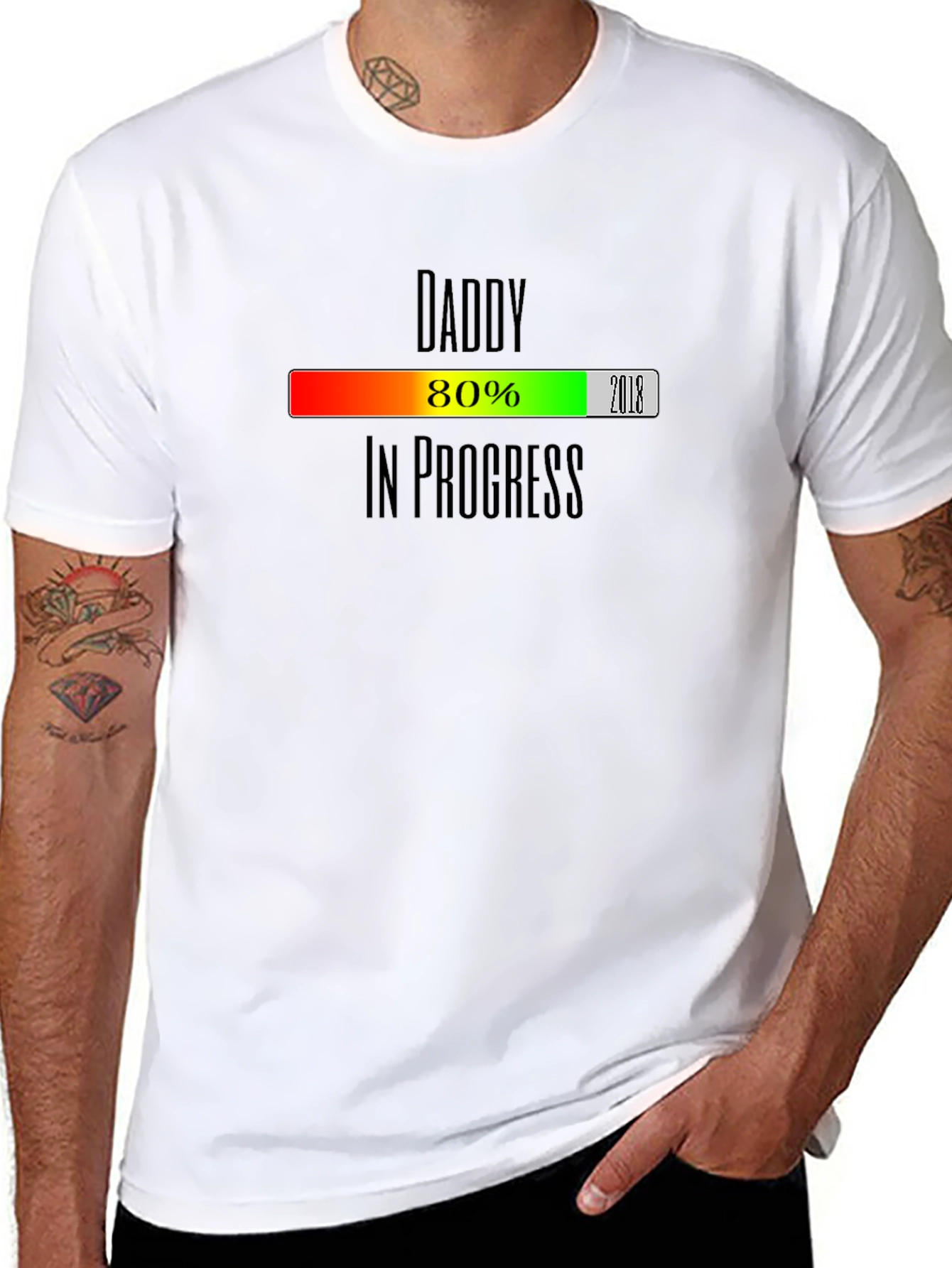 Daddy In Progress T-Shirt - New Dad Gift