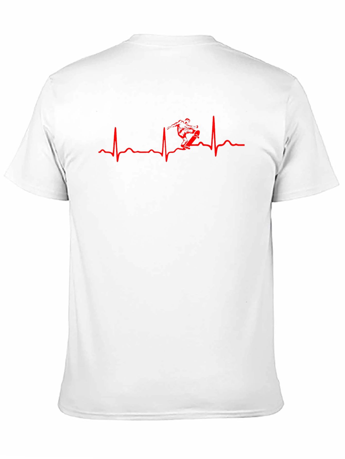 Skateboard Heartbeat Graphic T-Shirt