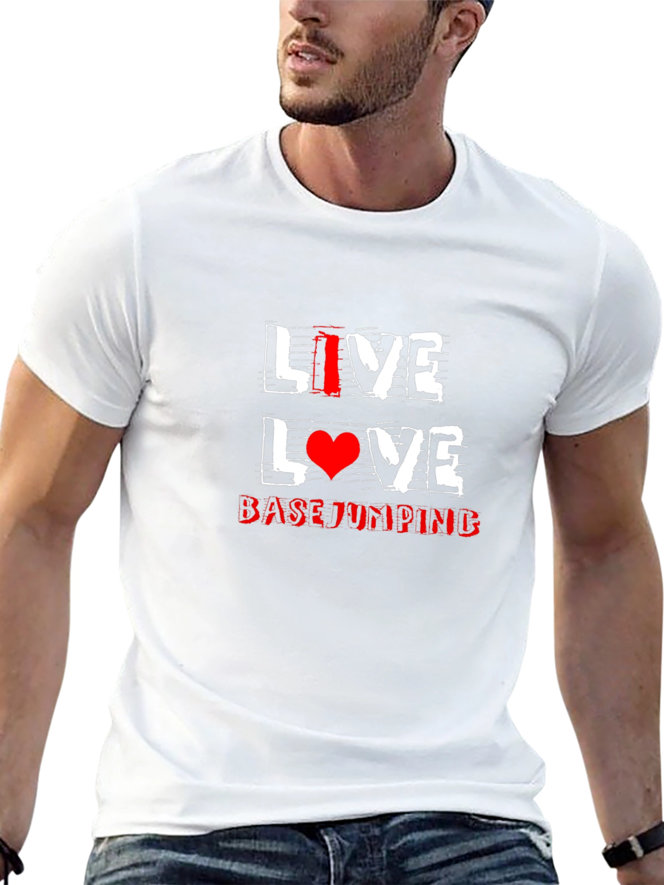 Live Love Base Jumping Black T-Shirt