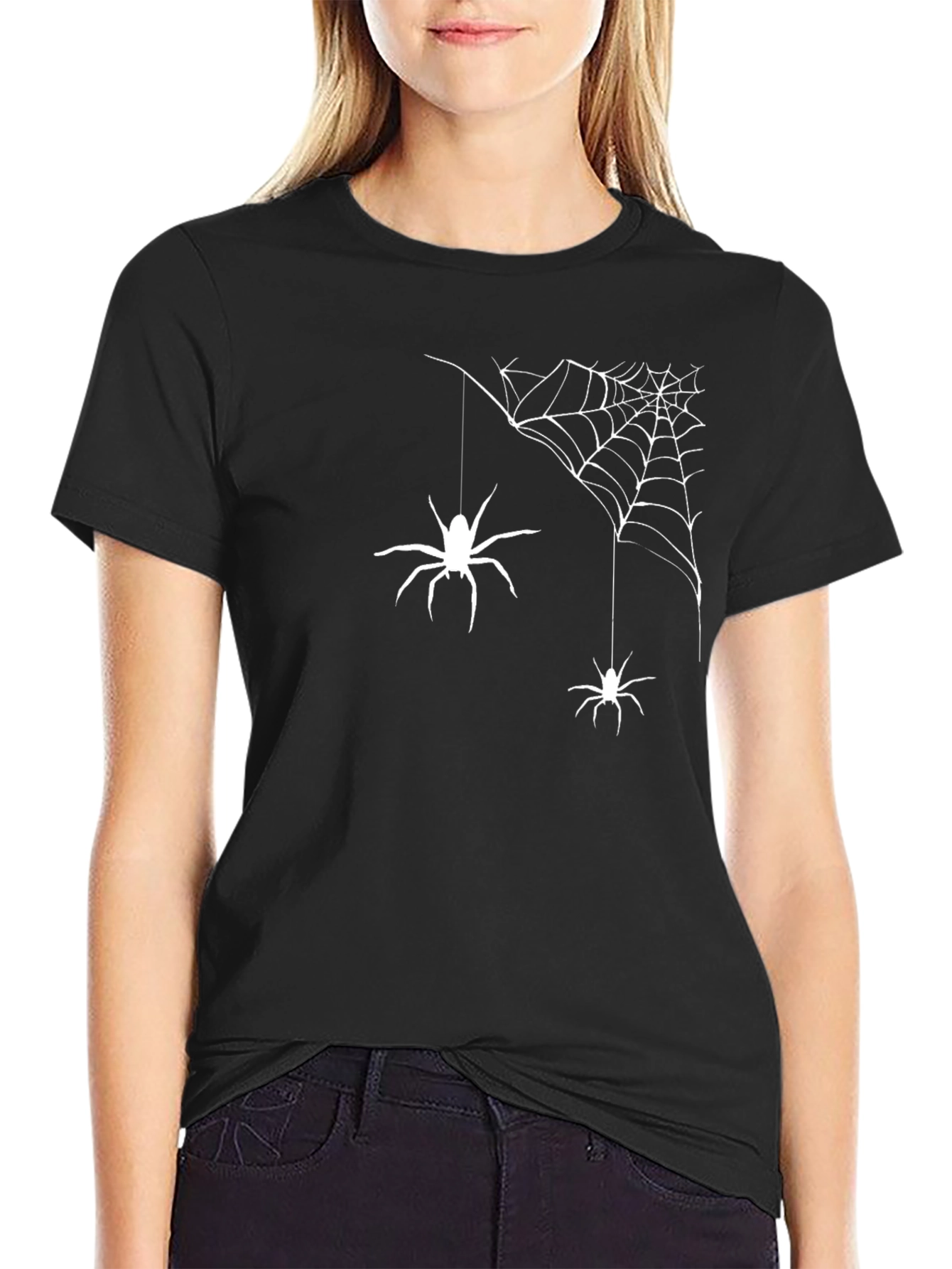 Spooky Spider Web Halloween T-Shirt