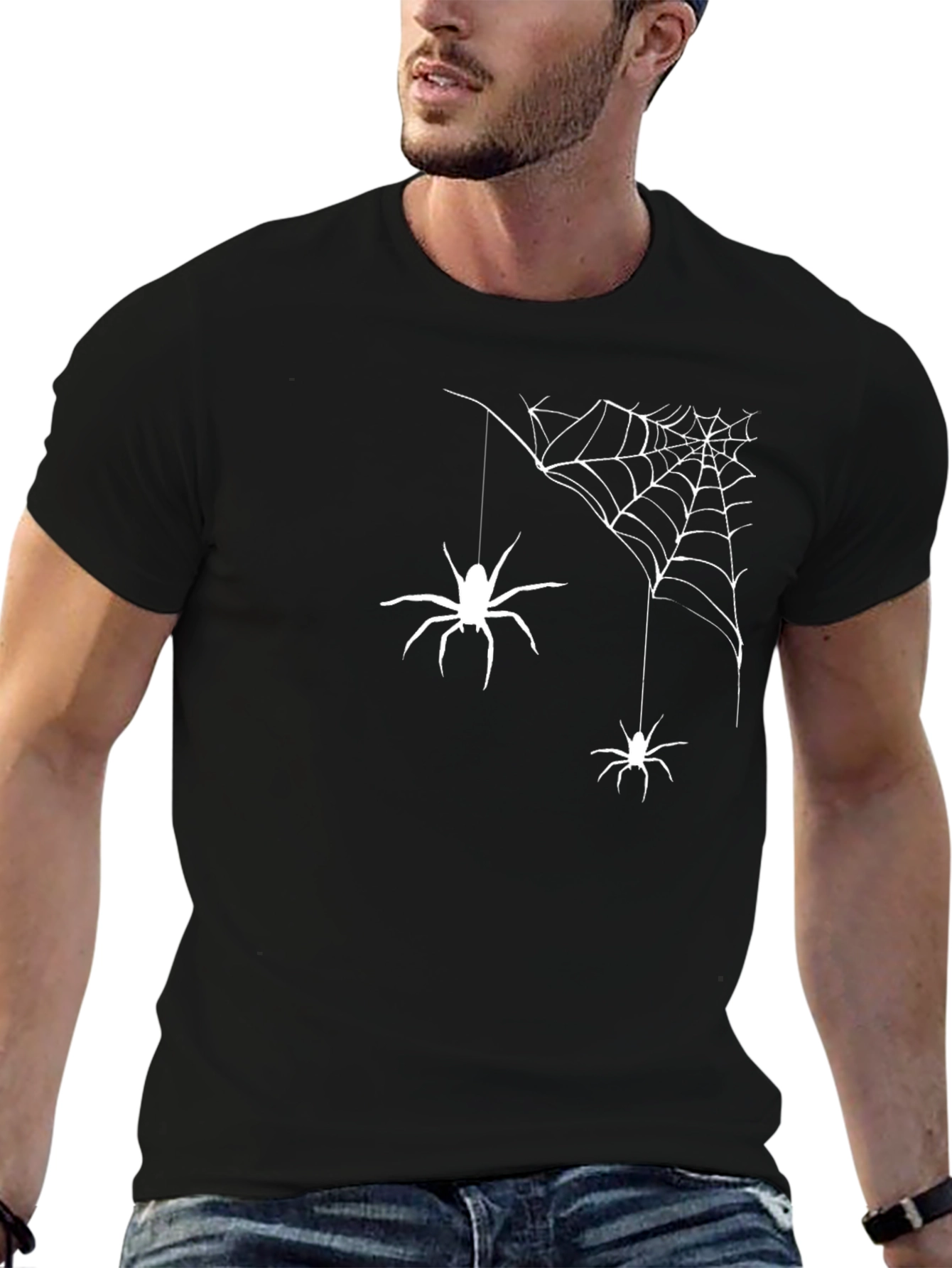 Spooky Spider Web Halloween T-Shirt