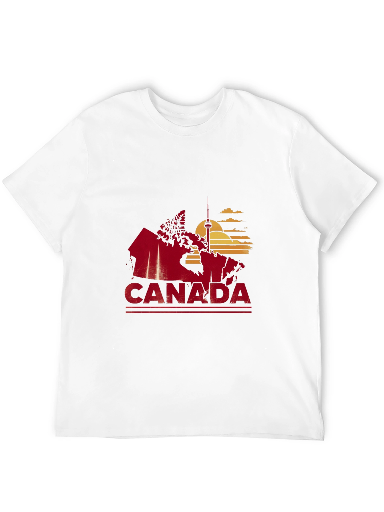 Canada Map Graphic Tee - Black T-Shirt