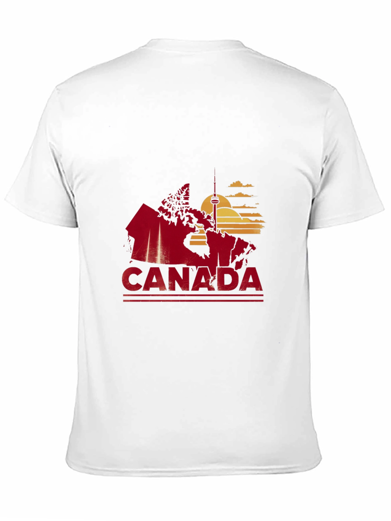 Canada Map Graphic Tee - Black T-Shirt