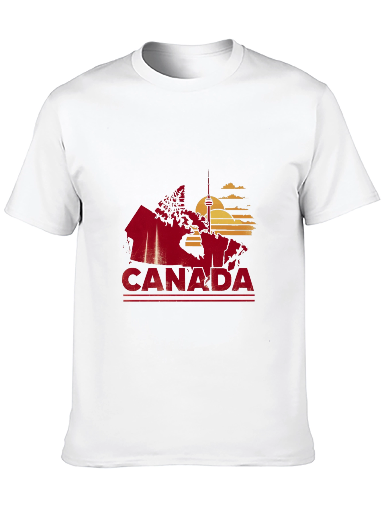 Canada Map Graphic Tee - Black T-Shirt