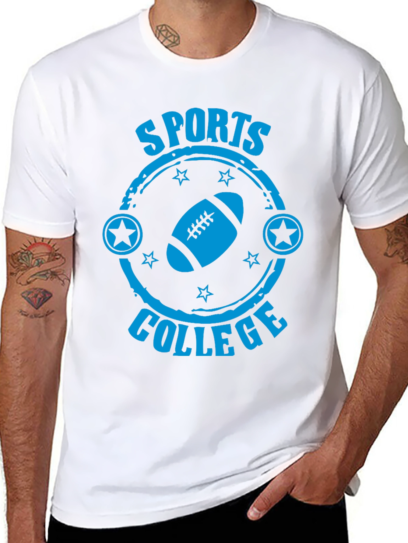 Sports College Football Graphic T-Shirt