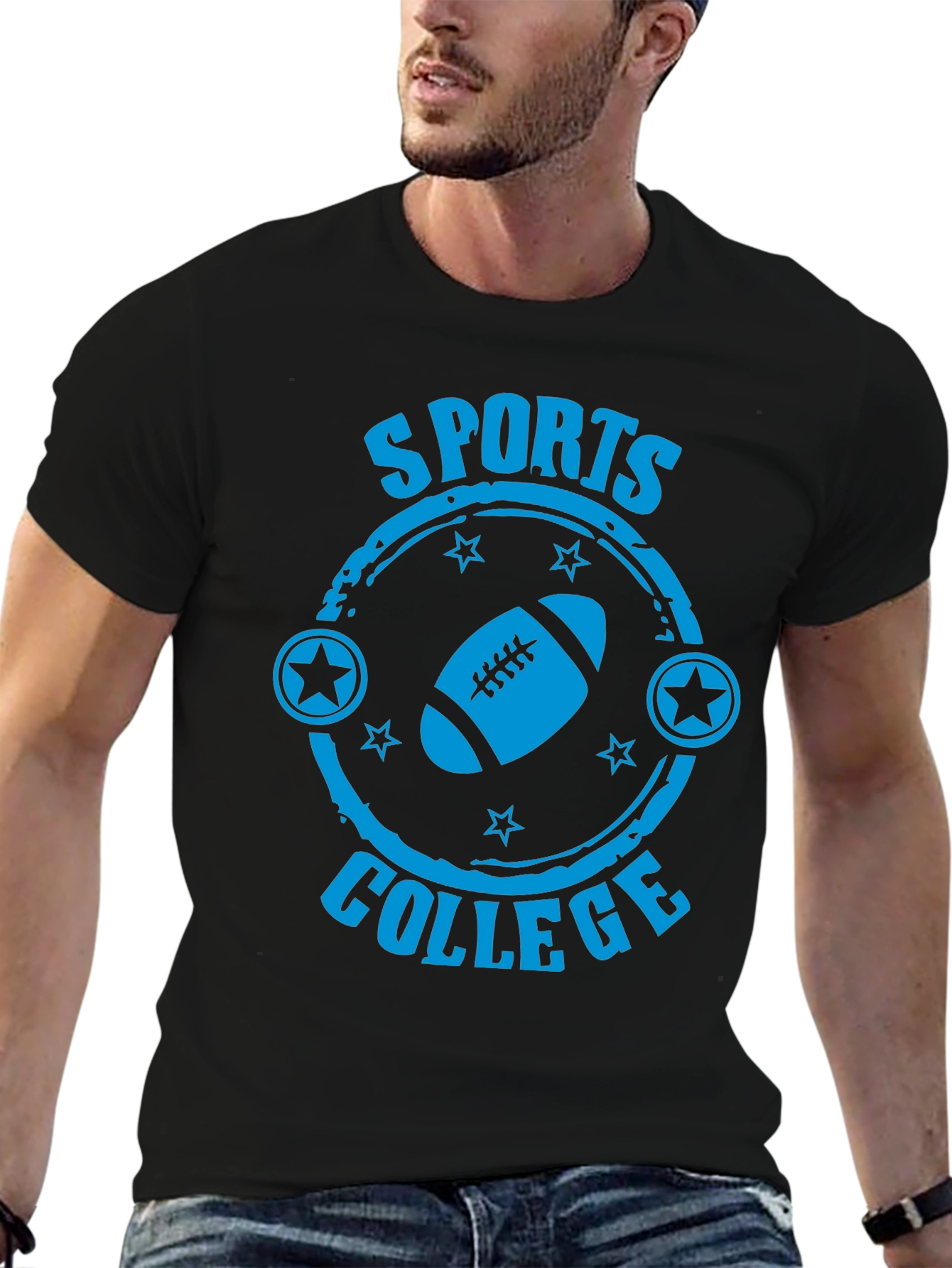 Sports College Football Graphic T-Shirt