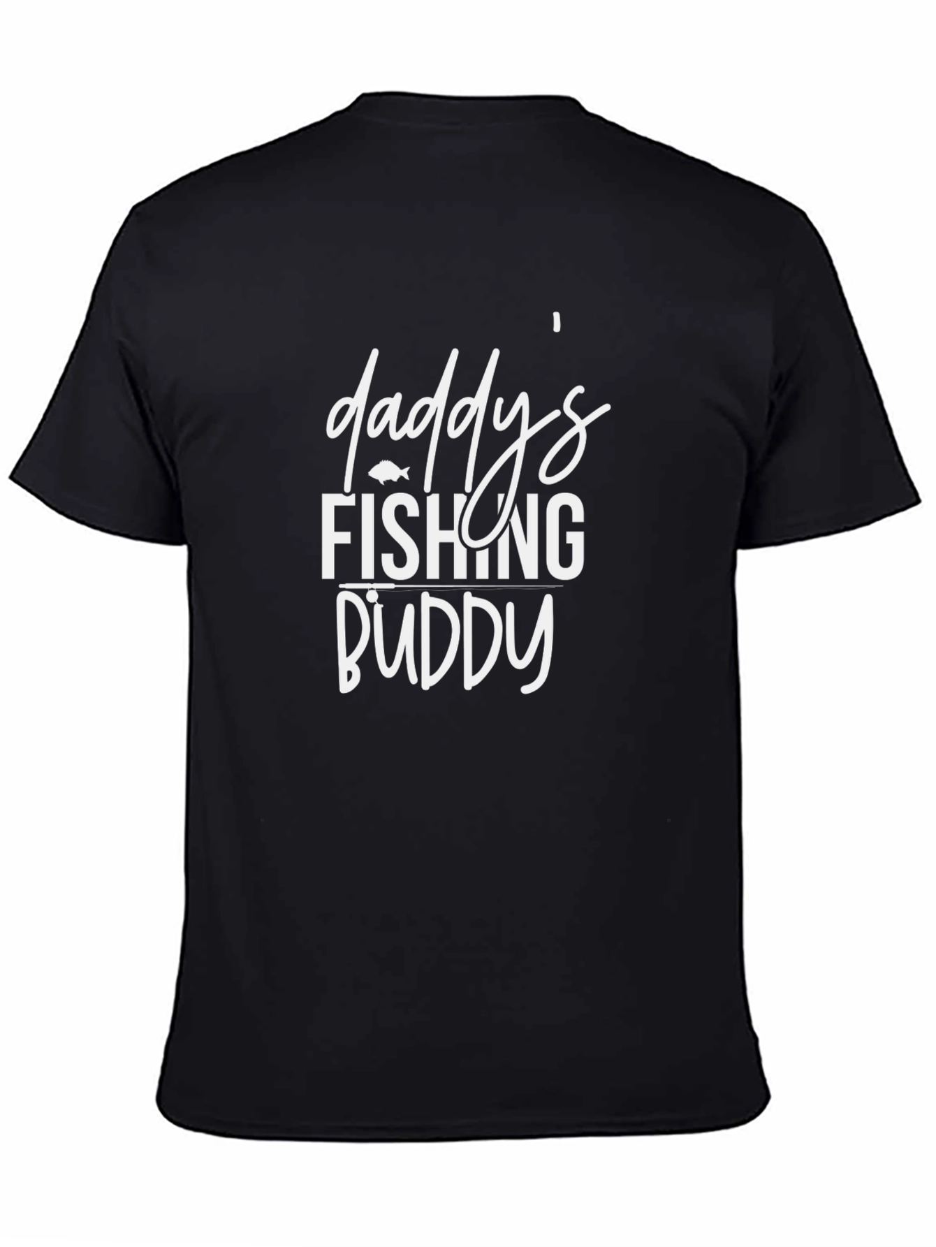 Daddys Fishing Buddy Black Tee