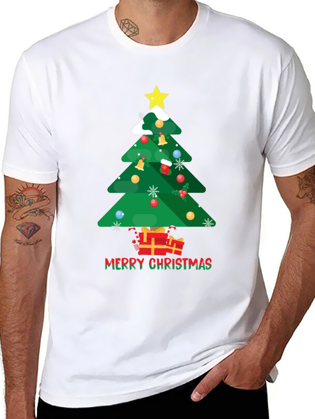 Festive Christmas Tree Graphic Tee