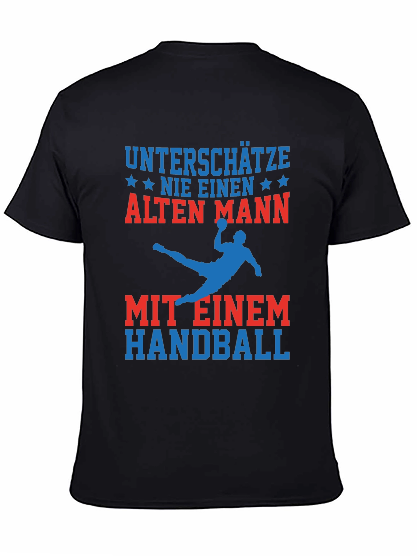 Funny Handball Old Man T-Shirt