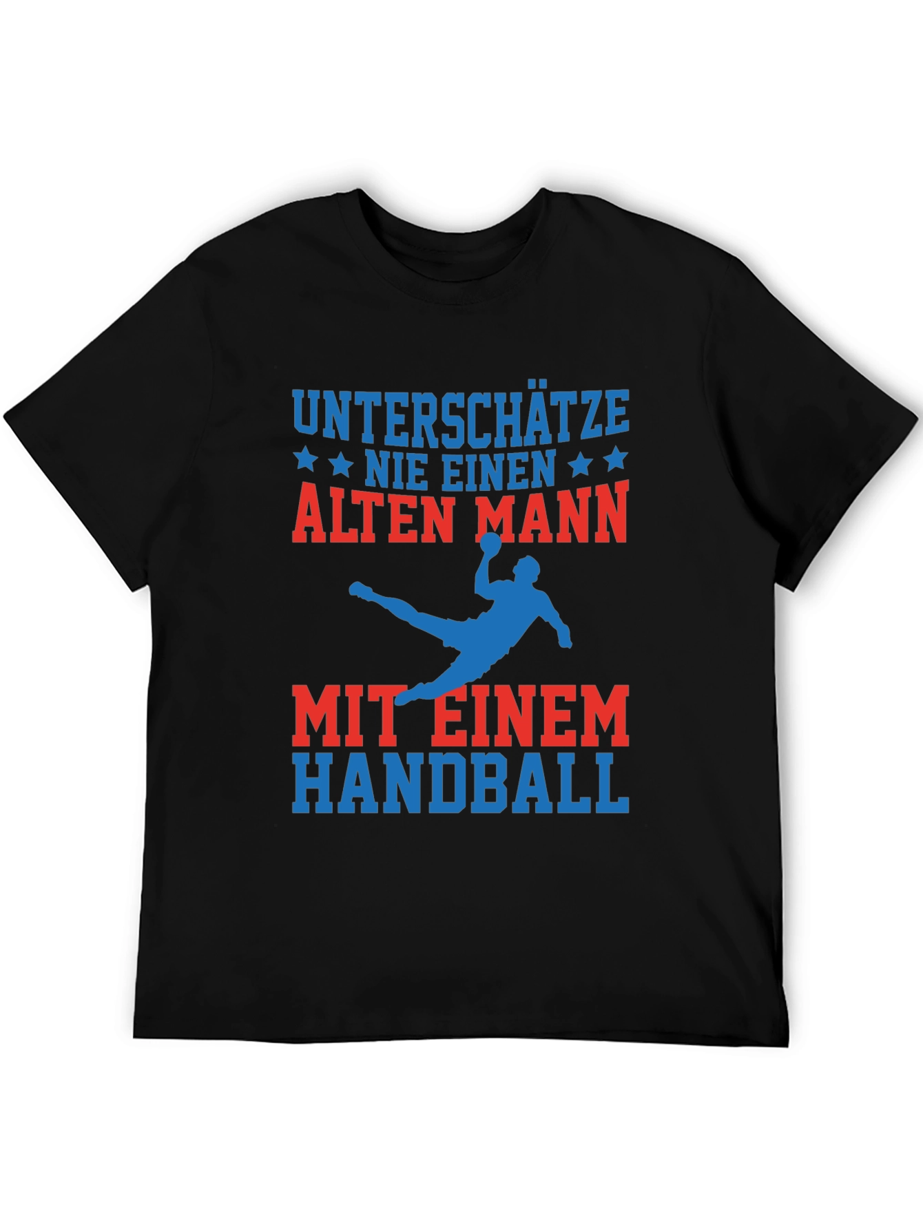 Funny Handball Old Man T-Shirt