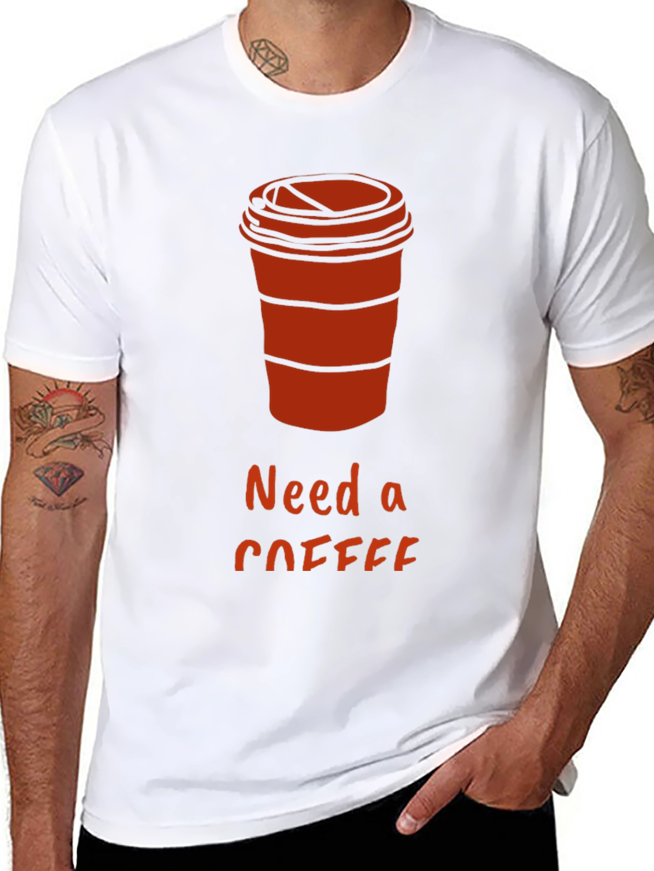 Need a Coffee T-Shirt - Casual Black Tee