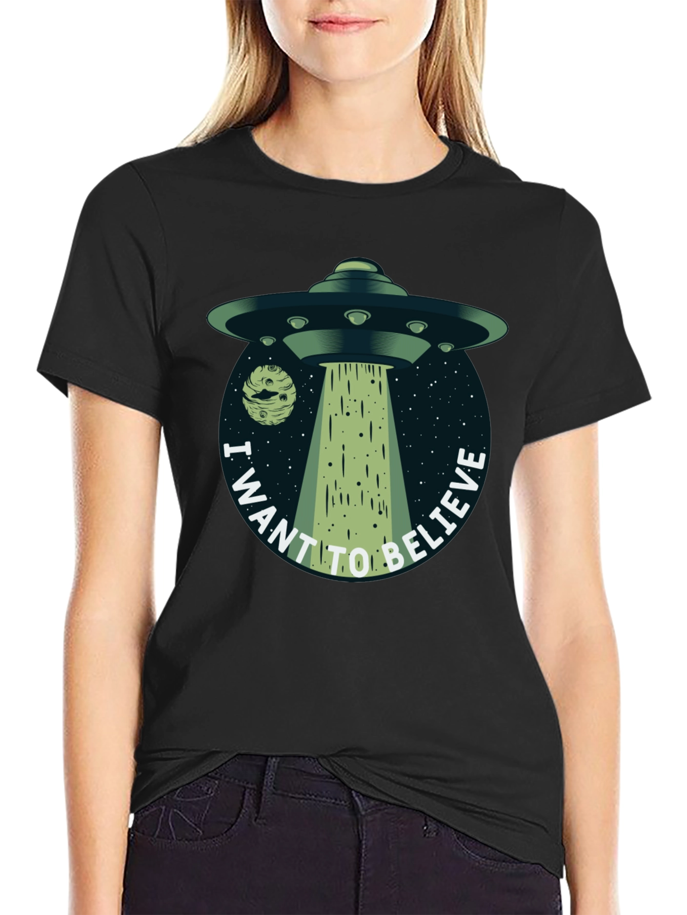 I Want to Believe UFO Graphic T-Shirt