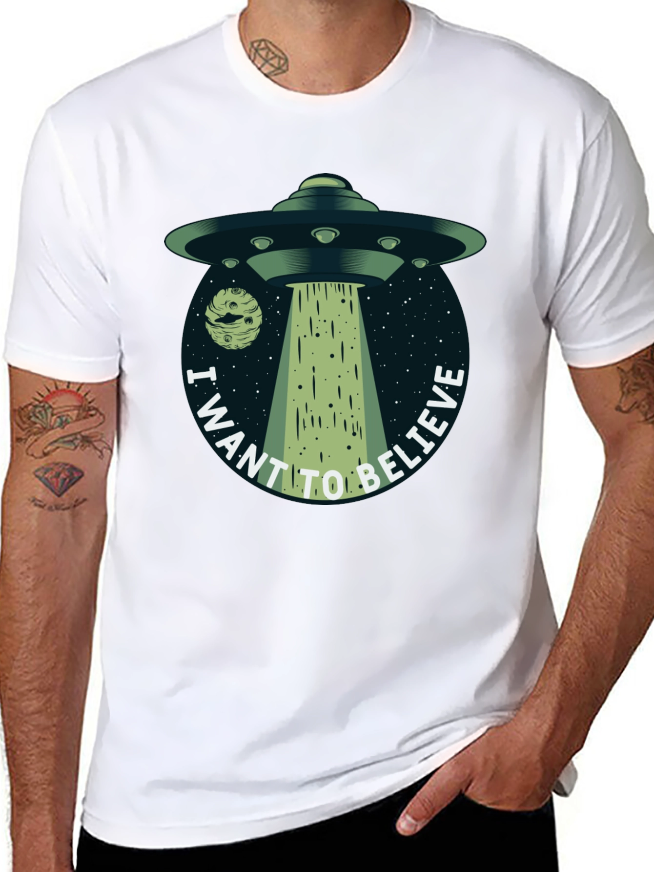 I Want to Believe UFO Graphic T-Shirt