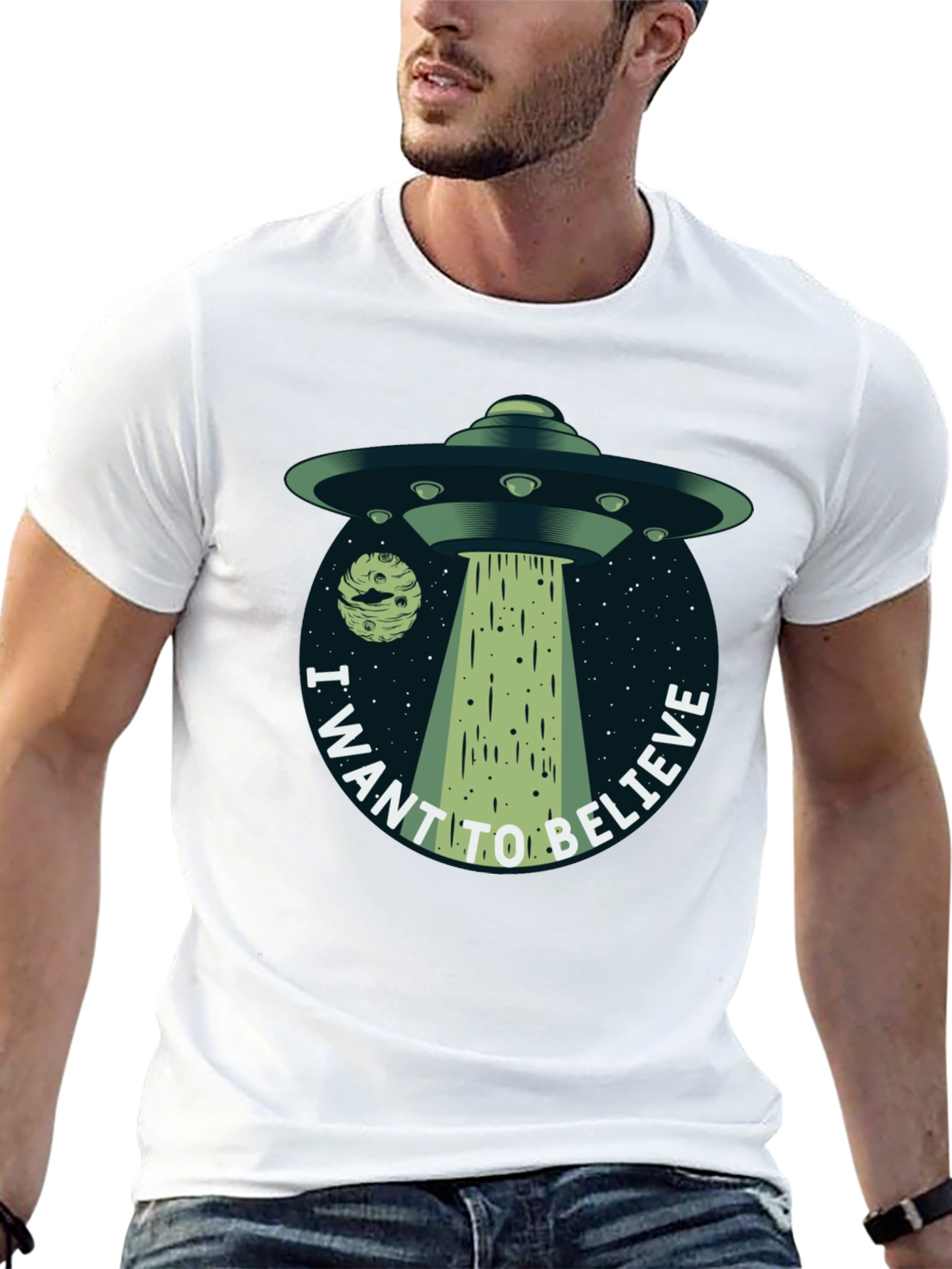 I Want to Believe UFO Graphic T-Shirt