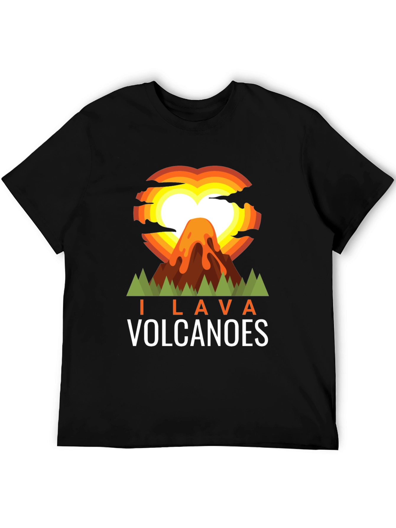I Lava Volcanoes Graphic Tee - Black