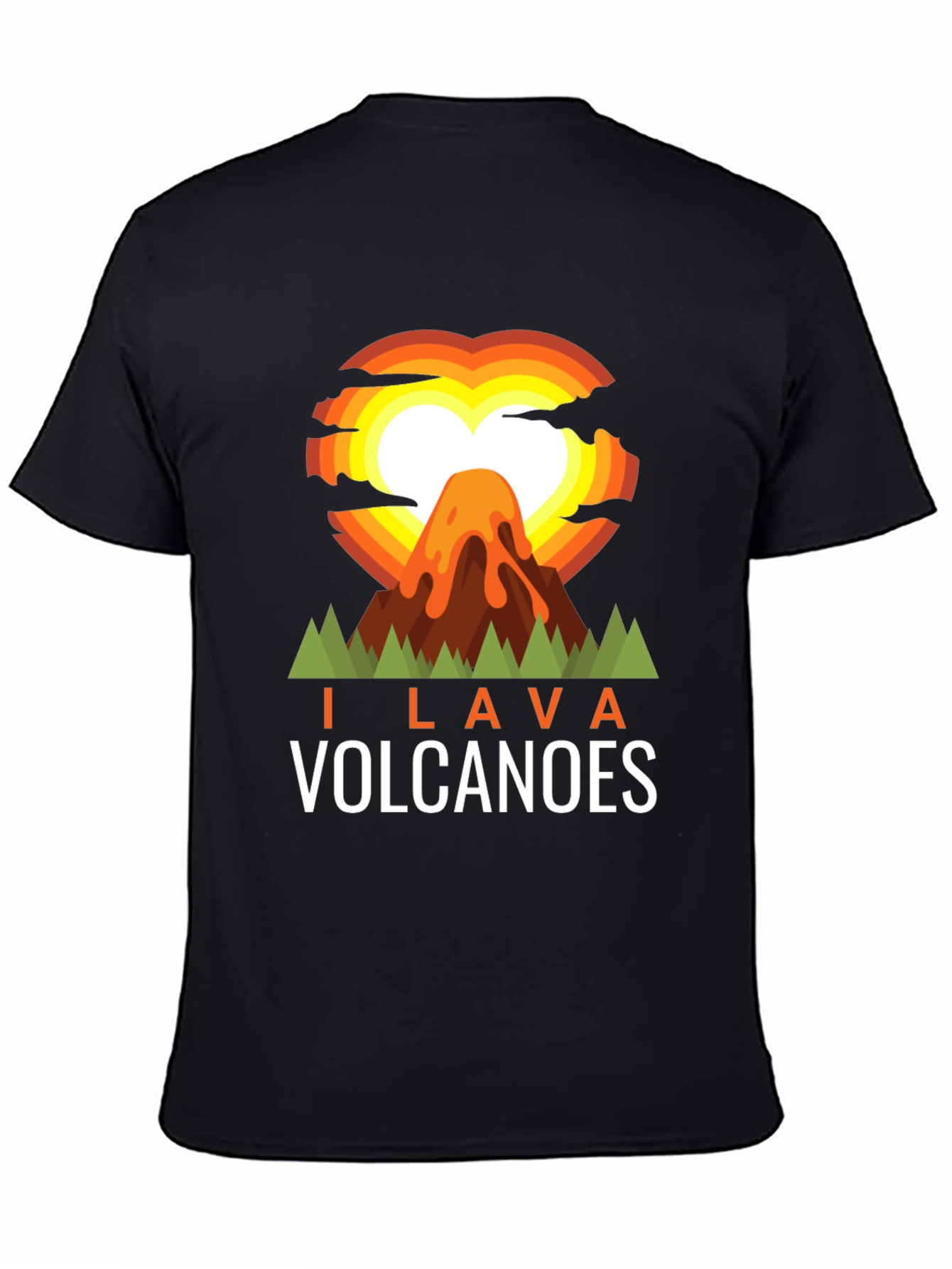 I Lava Volcanoes Graphic Tee - Black