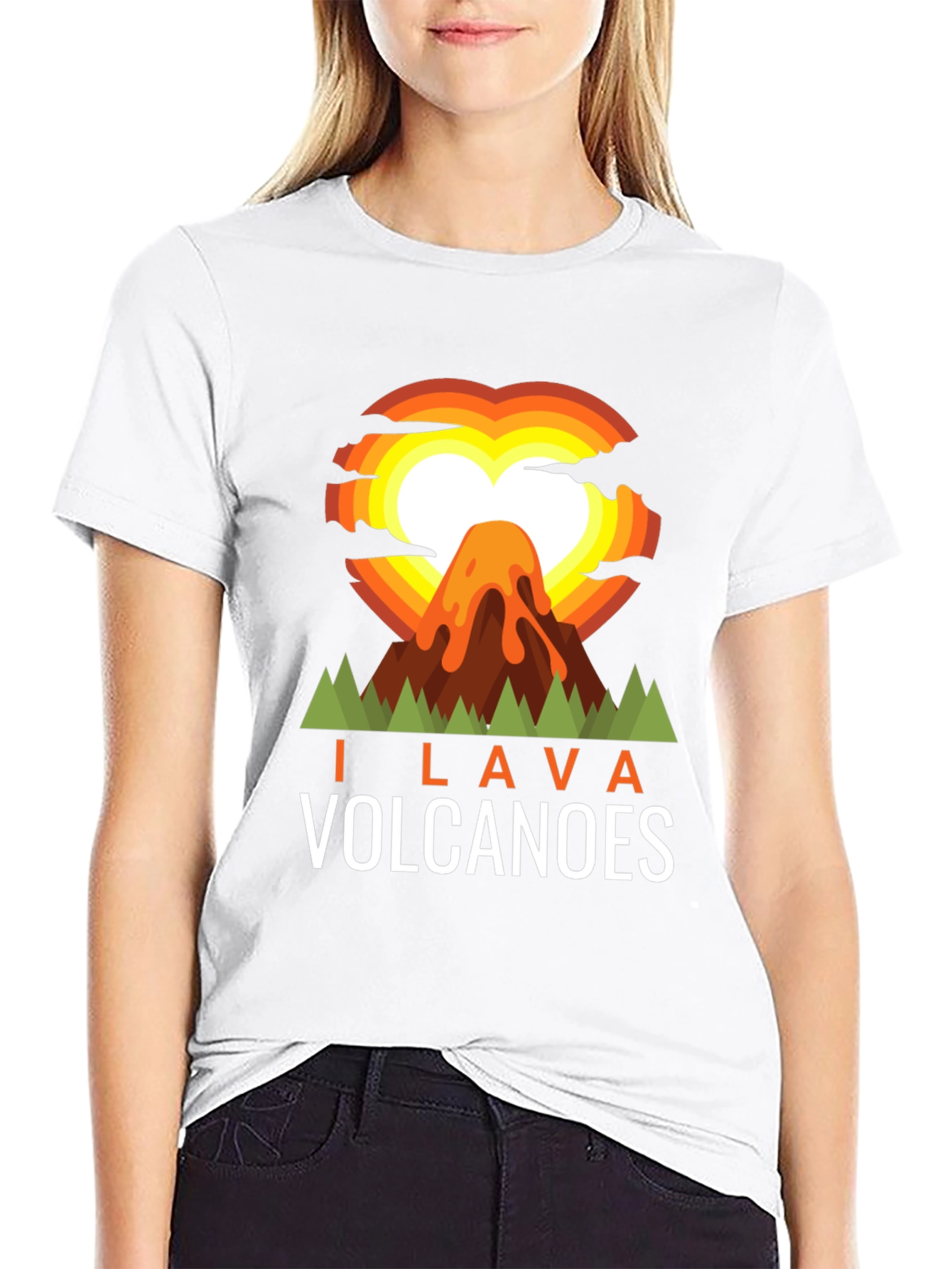 I Lava Volcanoes Graphic Tee - Black