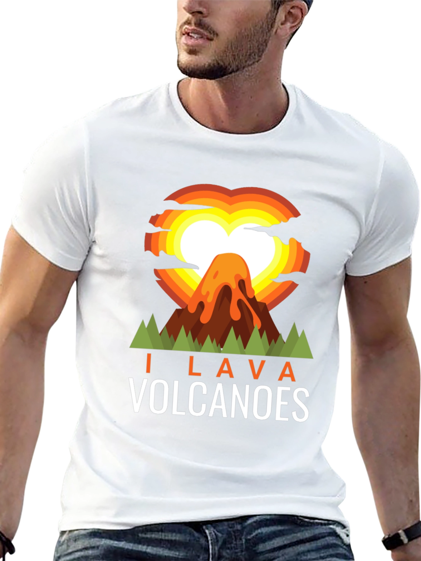 I Lava Volcanoes Graphic Tee - Black