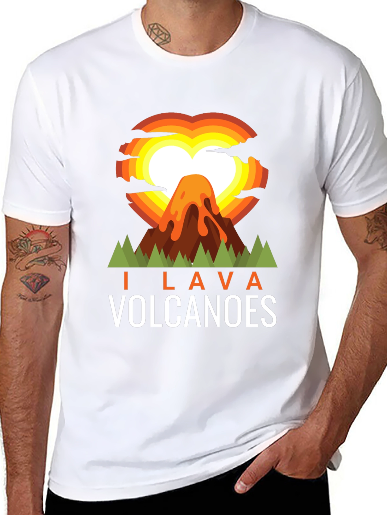 I Lava Volcanoes Graphic Tee - Black