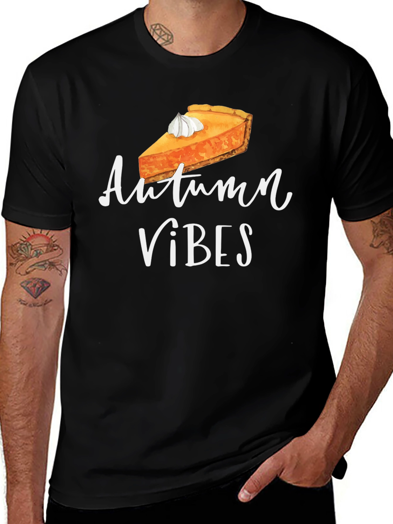 Autumn Vibes Pumpkin Pie T-Shirt Fall Season Tee