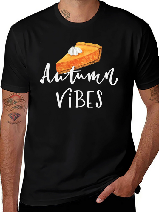 Autumn Vibes Pumpkin Pie T-Shirt Fall Season Tee