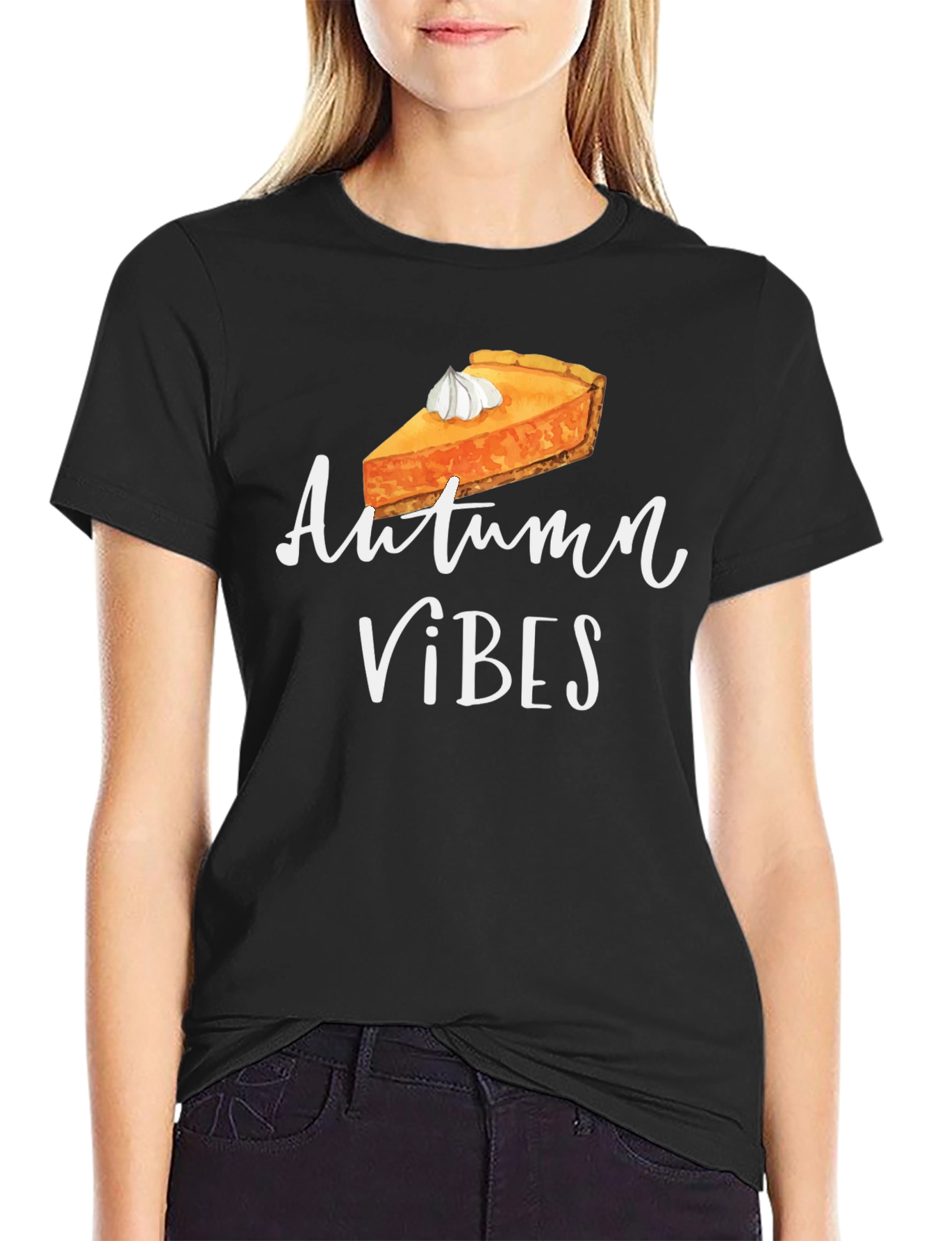 Autumn Vibes Pumpkin Pie T-Shirt Fall Season Tee