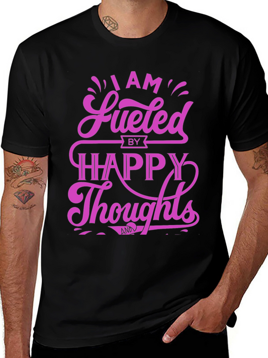 Fueled by Happy Thoughts Graphic T-Shirt