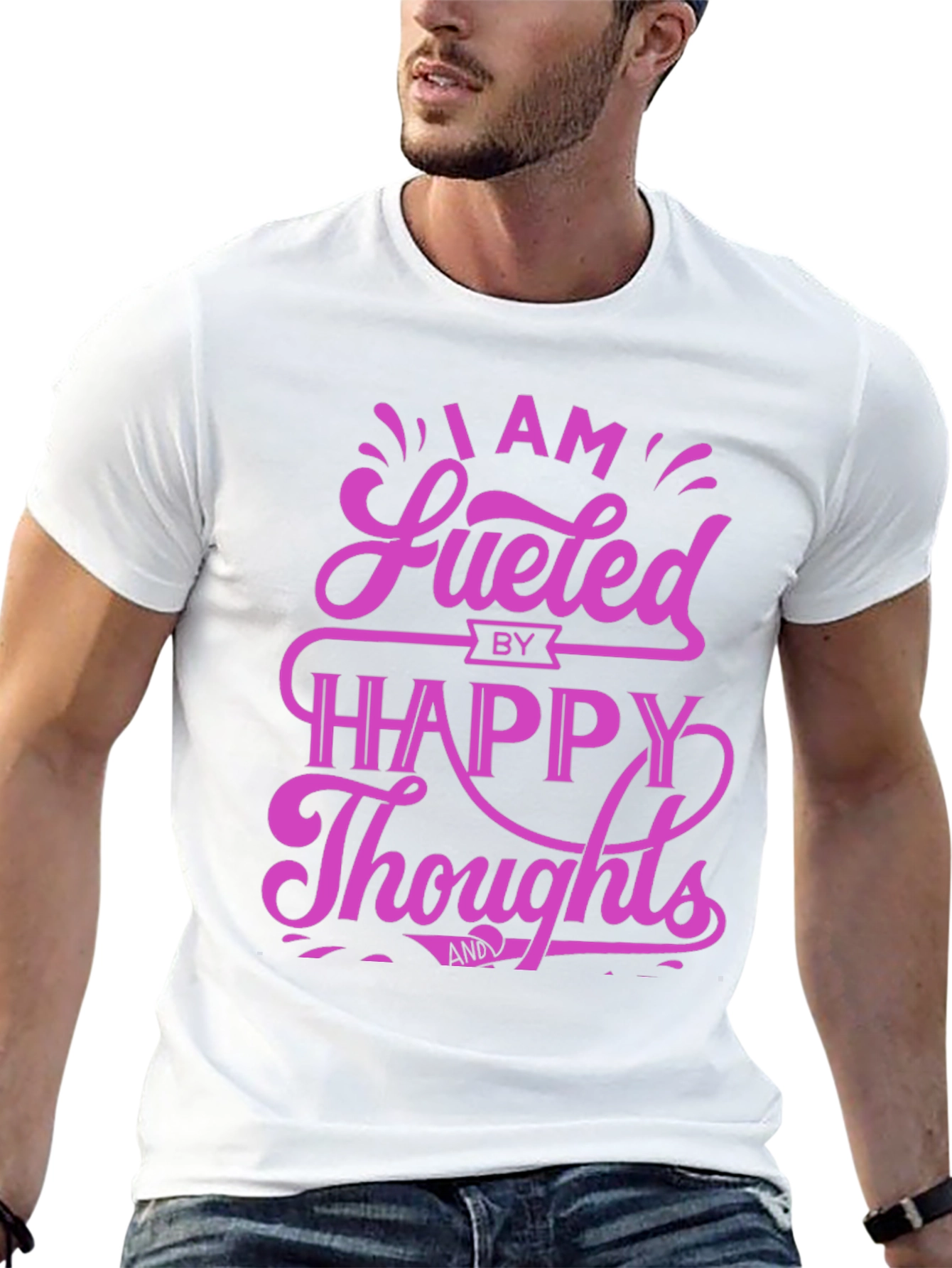 Fueled by Happy Thoughts Graphic T-Shirt